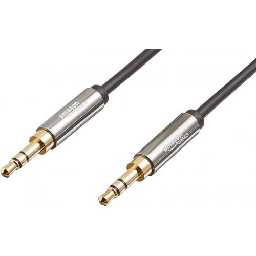  [아마존베스트]AmazonBasics 3.5 mm Male to Male Stereo Audio Aux Cable, 4 Feet, 1.2 Meters, 2-Pack