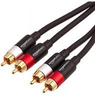 [아마존베스트]AmazonBasics 2-Male to 2-Male RCA Audio Stereo Subwoofer Cable - 4 Feet