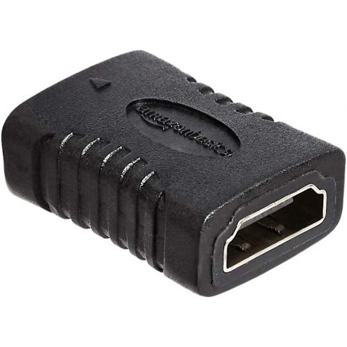 [아마존베스트]AmazonBasics HDMI Female to Female Coupler Adapter, 29 x 22mm, Black