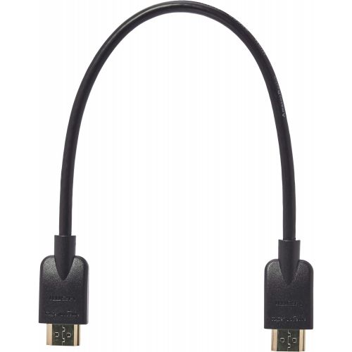  [아마존베스트]AmazonBasics Flexible Premium HDMI Cable - 1 Foot, Black