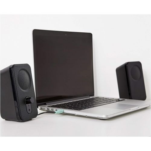  [아마존베스트]AmazonBasics Computer Speakers for Desktop or Laptop PC | AC-Powered (US Version)