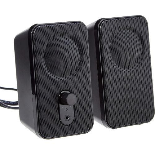  [아마존베스트]AmazonBasics Computer Speakers for Desktop or Laptop PC | AC-Powered (US Version)