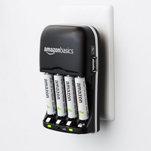  [아마존베스트]AmazonBasics Ni-MH AA & AAA Battery Charger With USB Port for Rechargeable Batteries