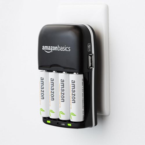  [아마존베스트]AmazonBasics Ni-MH AA & AAA Battery Charger With USB Port for Rechargeable Batteries