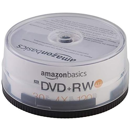  [아마존베스트]AmazonBasics 4.7GB 4X DVD+RW - 30-Pack