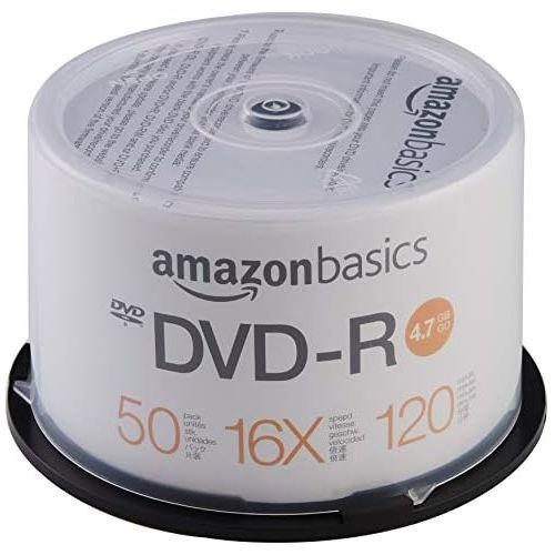  [아마존베스트]AmazonBasics 4.7 GB blank 16x DVD+R - 50 Pack Spindle