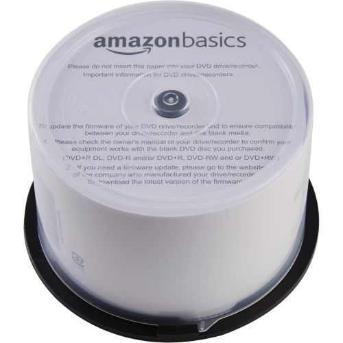  [아마존베스트]AmazonBasics 4.7 GB blank 16x DVD+R - 50 Pack Spindle