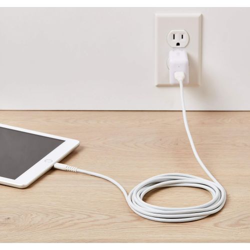  [아마존베스트]AmazonBasics Lightning to USB A Cable, MFi Certified iPhone Charger, White, 10 Foot