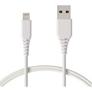 [아마존베스트]AmazonBasics Lightning to USB A Cable, MFi Certified iPhone Charger, White, 3 Foot