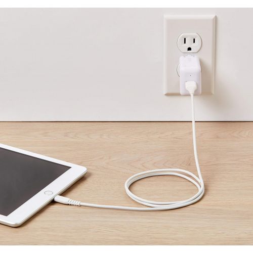  [아마존베스트]AmazonBasics Lightning to USB A Cable, MFi Certified iPhone Charger, White, 3 Foot