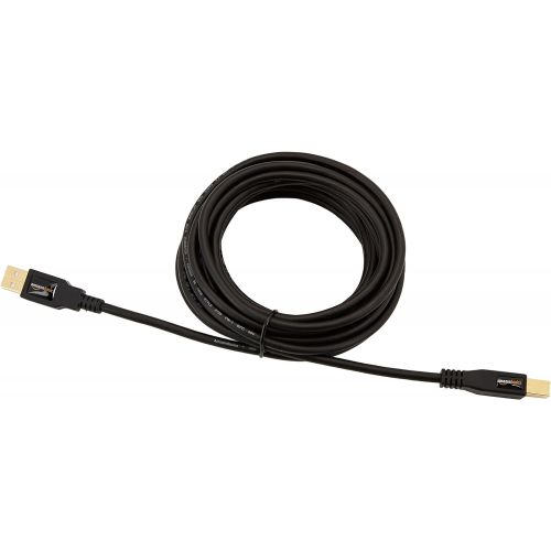  [아마존베스트]AmazonBasics USB 2.0 Printer Type Cable - A-Male to B-Male - 16 Feet (4.8 Meters)