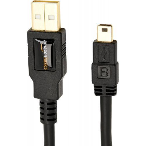 [아마존베스트]AmazonBasics USB 2.0 Charger Cable - A-Male to Mini-B Cord - 3 Feet (0.9 Meters)