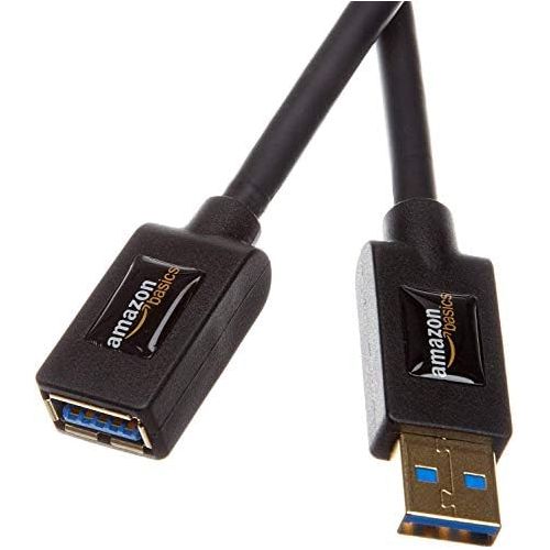  [아마존베스트]AmazonBasics USB 3.0 Extension Cable - A-Male to A-Female Adapter Cord - 3.3 Feet (1 Meter)