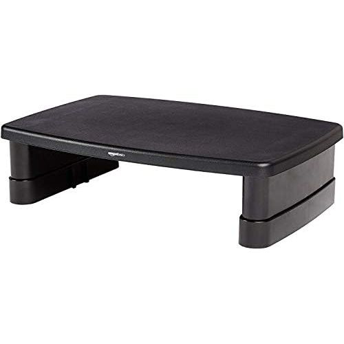  [아마존베스트]AmazonBasics Adjustable Computer Monitor Riser Desk Stand