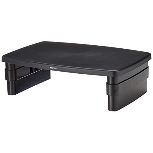  [아마존베스트]AmazonBasics Adjustable Computer Monitor Riser Desk Stand