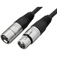 [아마존베스트]AmazonBasics XLR Male to Female Microphone Cable - 6 Feet, Black