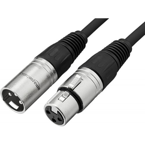  [아마존베스트]AmazonBasics XLR Male to Female Microphone Cable - 6 Feet, Black