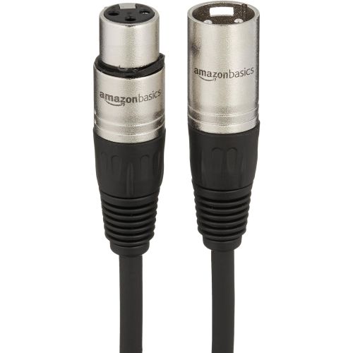 [아마존베스트]AmazonBasics XLR Male to Female Microphone Cable - 50 Feet, Black