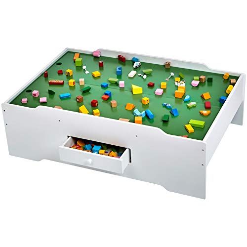  [아마존베스트]AmazonBasics Wooden Multi-Activity Play Table, White