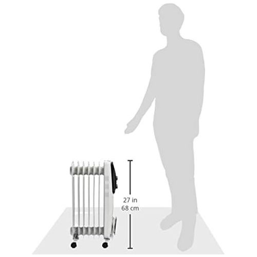  [아마존베스트]AmazonBasics Portable Radiator Heater, White