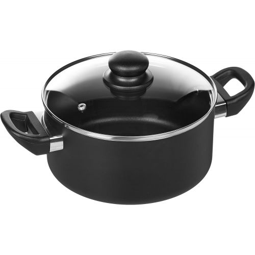  [아마존베스트]AmazonBasics 8-Piece Non-Stick Kitchen Cookware Set, Pots and Pans