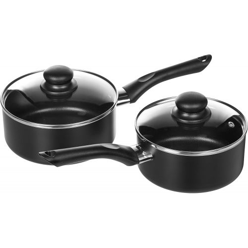  [아마존베스트]AmazonBasics 15-Piece Non-Stick Kitchen Cookware Set - Pots, Pans and Utensils