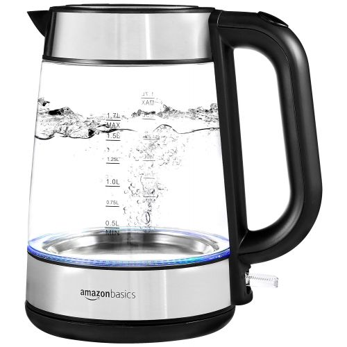  [아마존 핫딜]  [아마존핫딜]AmazonBasics - Elektrischer Wasserkocher aus Glas, 1,7 l