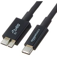 [아마존핫딜]AmazonBasics - Verbindungskabel, USB Typ C auf Micro-USB Typ B, USB 3.1, 2. Generation, 0,9 m, Schwarz
