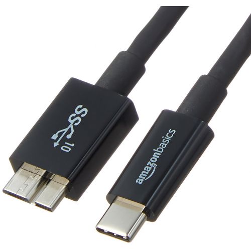  [아마존 핫딜]  [아마존핫딜]AmazonBasics - Verbindungskabel, USB Typ C auf Micro-USB Typ B, USB 3.1, 2. Generation, 0,9 m, Schwarz