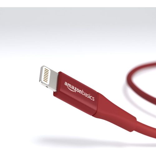  [아마존 핫딜]  [아마존핫딜]AmazonBasics - Lightning-auf-USB-A-Kabel, Premium-Kollektion, 1,8 m, 1er-Pack - Rot