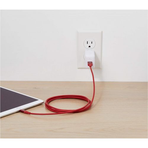  [아마존 핫딜]  [아마존핫딜]AmazonBasics - Lightning-auf-USB-A-Kabel, Premium-Kollektion, 1,8 m, 1er-Pack - Rot