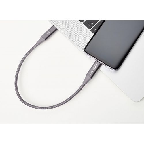 [아마존 핫딜]  [아마존핫딜]AmazonBasics - Verbindungskabel, USB Typ C auf USB Typ C, USB-3.1-Standard der 2. Generation, doppelt geflochtenes Nylon, 0,3 m, Dunkelgrau