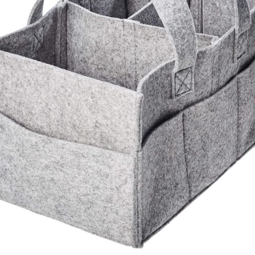  AmazonBasics Felt Baby Diaper Caddy Storage Organizer Tote