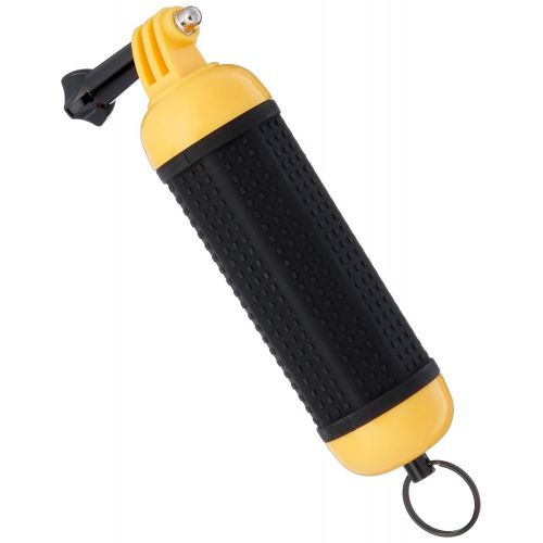  AmazonBasics Floating Waterproof GoPro Mount Hand Grip Handle - 2.5 x 1.5 x 6 Inches, Yellow