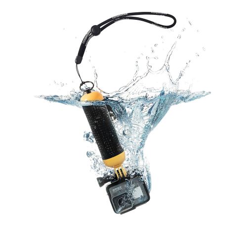  AmazonBasics Floating Waterproof GoPro Mount Hand Grip Handle - 2.5 x 1.5 x 6 Inches, Yellow