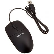 AmazonBasics 3-Button USB Wired Mouse (Black)