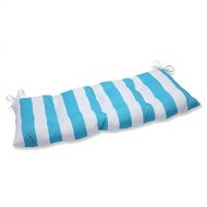 AmazonBasics Pillow Perfect Indoor/Outdoor Cabana Stripe Turquoise Swing/Bench Cushion