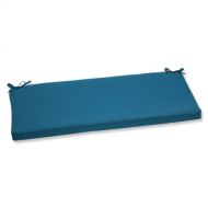 AmazonBasics Pillow Perfect Indoor/Outdoor Bench Cushion with Sunbrella Spectrum Peacock Fabric, 45 in. L X 18 in. W X 2.5 in. D