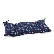 AmazonBasics Pillow Perfect Outdoor/Indoor Anchor Allover Arbor Swing/Bench Cushion, Navy