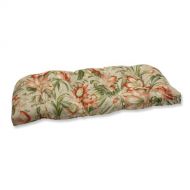 AmazonBasics Pillow Perfect Outdoor Botanical Glow Tiger Stripe Wicker Loveseat Cushion