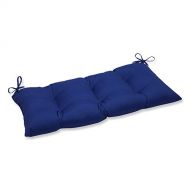 AmazonBasics Pillow Perfect Outdoor/Indoor Tufted Swing/Bench Cushion, 44 in. x 18.5 in, Fresco Blue