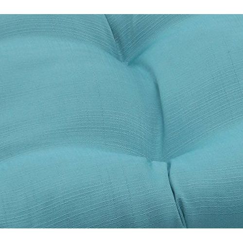  AmazonBasics Pillow Perfect Outdoor Forsyth Wicker Loveseat Cushion, Turquoise