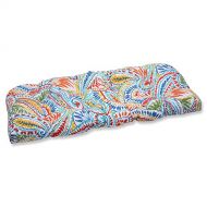 AmazonBasics Pillow Perfect Outdoor Ummi Wicker Loveseat Cushion, Multicolored