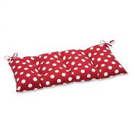 AmazonBasics Pillow Perfect Indoor/Outdoor Polka Dot Red Swing/Bench Cushion