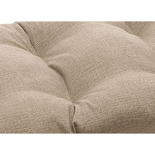  AmazonBasics Pillow Perfect Indoor/Outdoor Taupe Textured Solid Wicker Loveseat Cushion