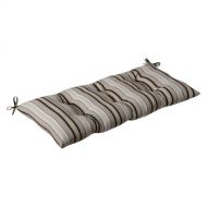 AmazonBasics Pillow Perfect Indoor/Outdoor Getaway Stripe Black Swing/Bench Cushion
