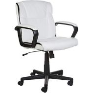 AmazonBasics Mid-Back Office Chair, White