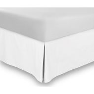 AmazonBasics Calico Homes ONLY 1 Piece BEDSKIRT 800 TC 100% Egyptian Cotton 10 Drop Length (Queen Size, White Color)