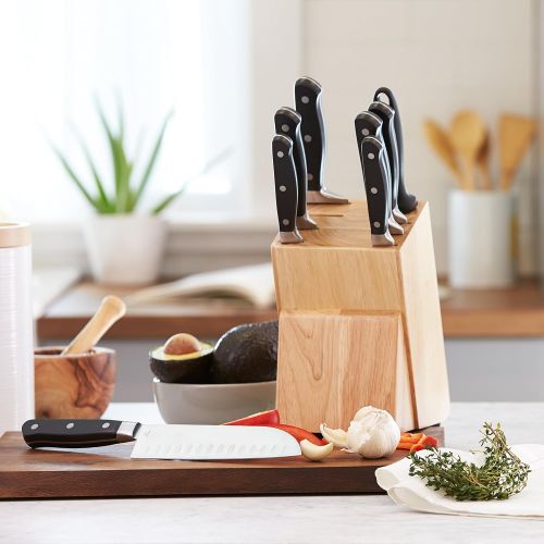  AmazonBasics Premium 9-Piece Knife Block Set