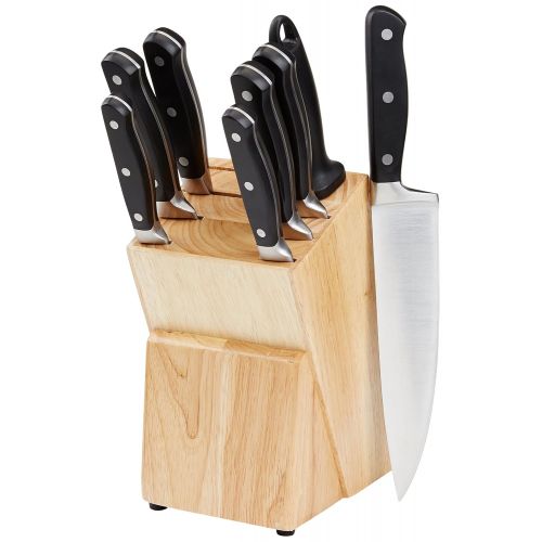  AmazonBasics Premium 9-Piece Knife Block Set